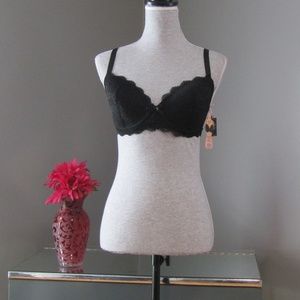 NEW Bombshell Boudoir Black Underwire Bra 32DDD